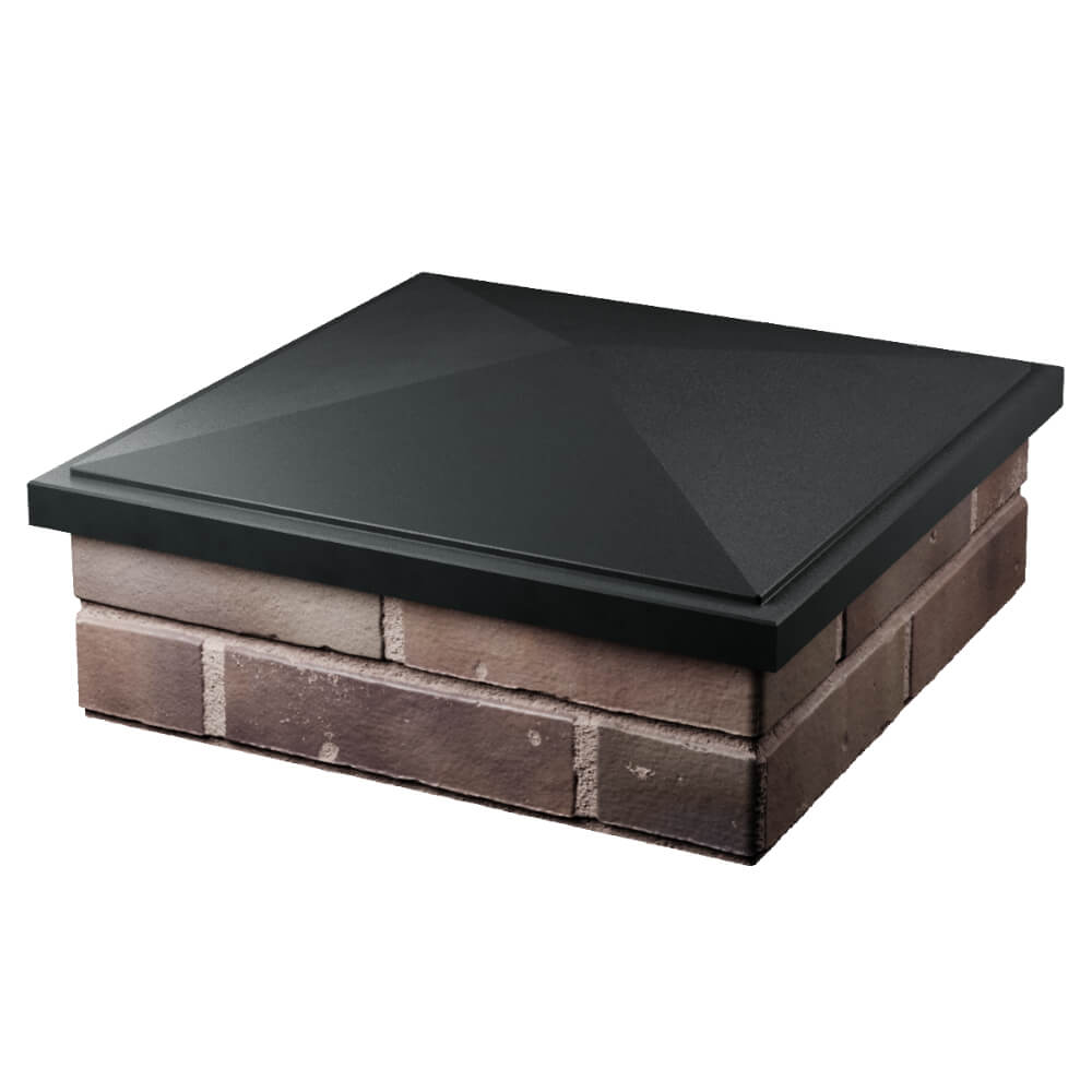 Колпак БонаМоно Черный на столб 2х2 кирпича фото 3