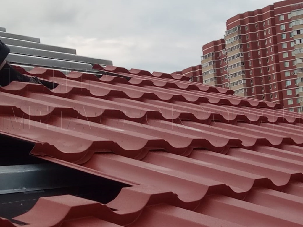 Металлочерепица Геркулес 8004 терракотовый Стальной Бархат от Центра Металлокровли в Каменске-Уральском Металлочерепица Геркулес 8004 терракотовый Стальной Бархат от Центра Металлокровли в Каменске-Уральском