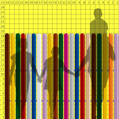 Нарядный палисадник 180см