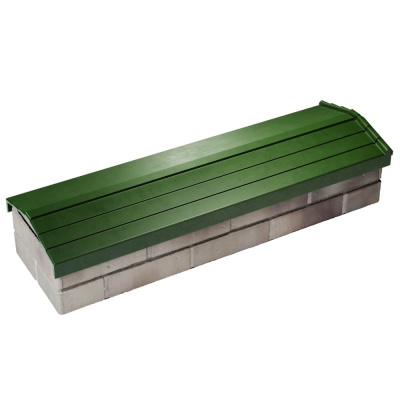 Парапет Бона ХайТек Зеленый посадка на 0.5 кирпича 130мм фото 4